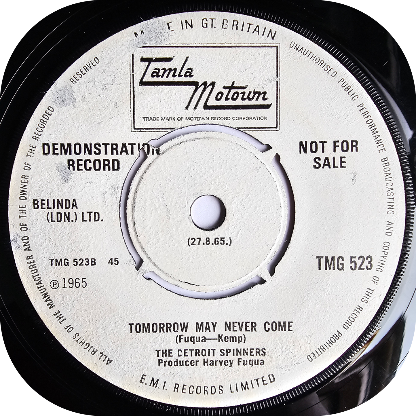 Detroit Spinners, The - I'll Always Love You - Tamla Motown DEMO