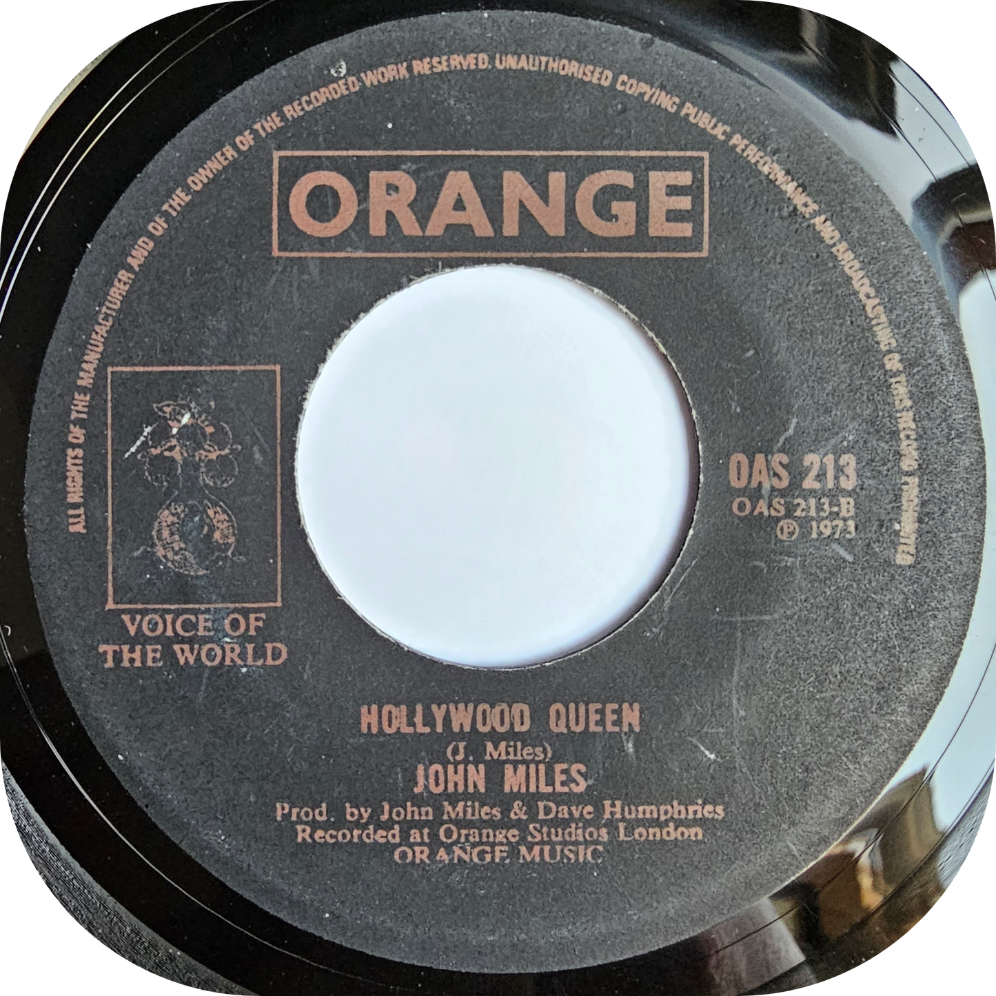 John Miles - One Minute Every Hour - Orange