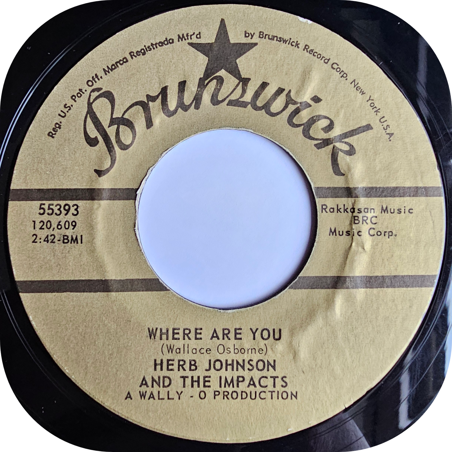 Herb Johnson - I'm So Glad - Brunswick