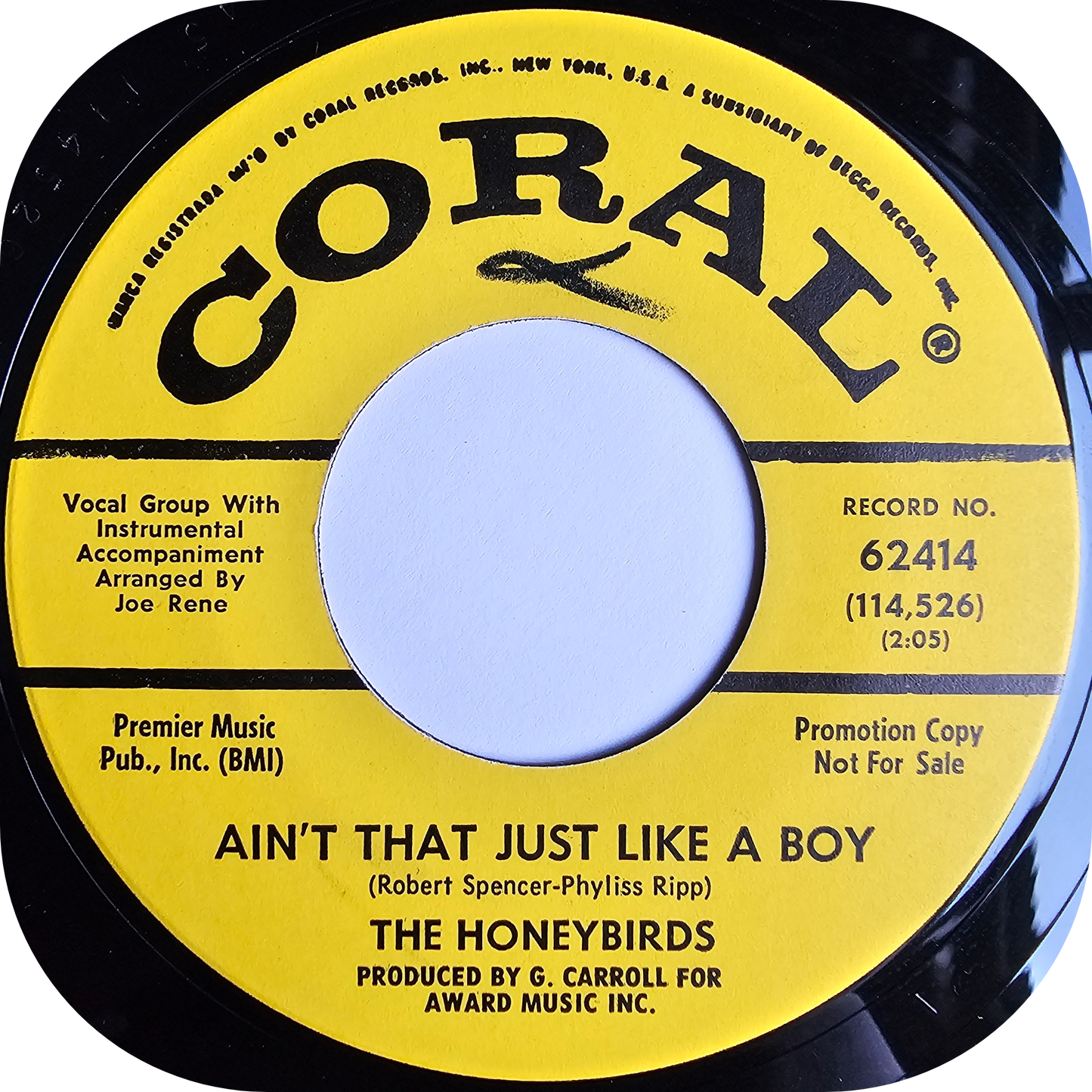 Honeybirds, The - Who You Gonna Run To - Coral DEMO