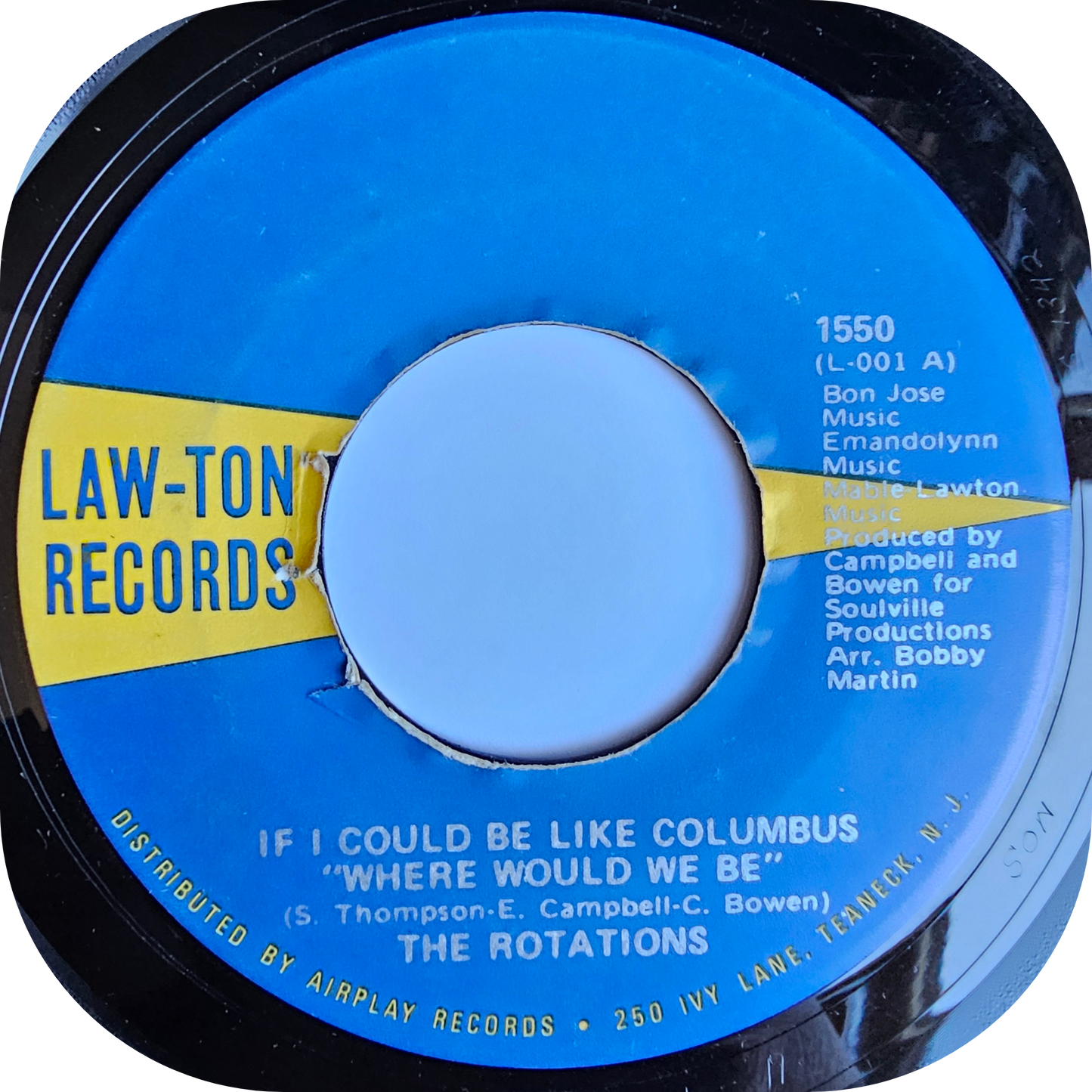 Rotations, The - Don't Ever Hurt Me Girl - Law Ton