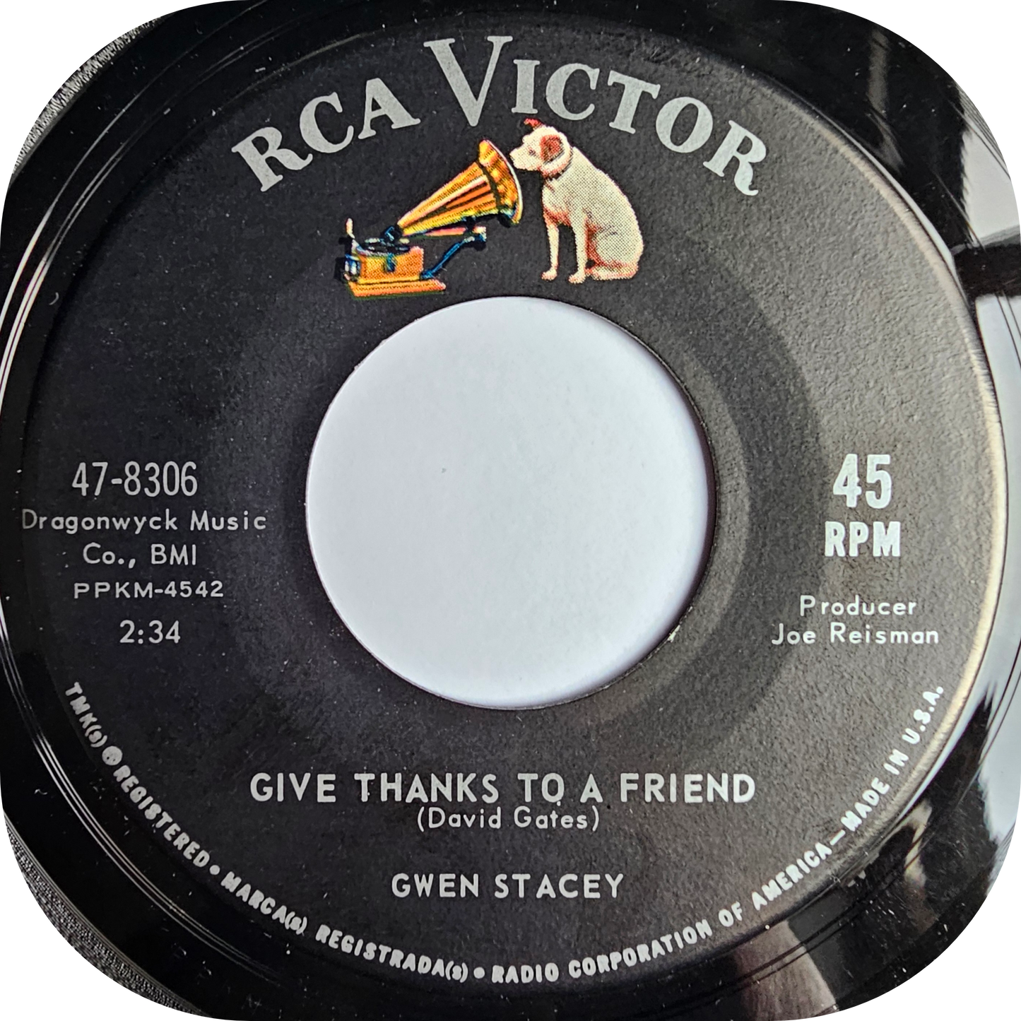 Gwen Stacey - Ain't Gonna Cry No More - RCA Victor