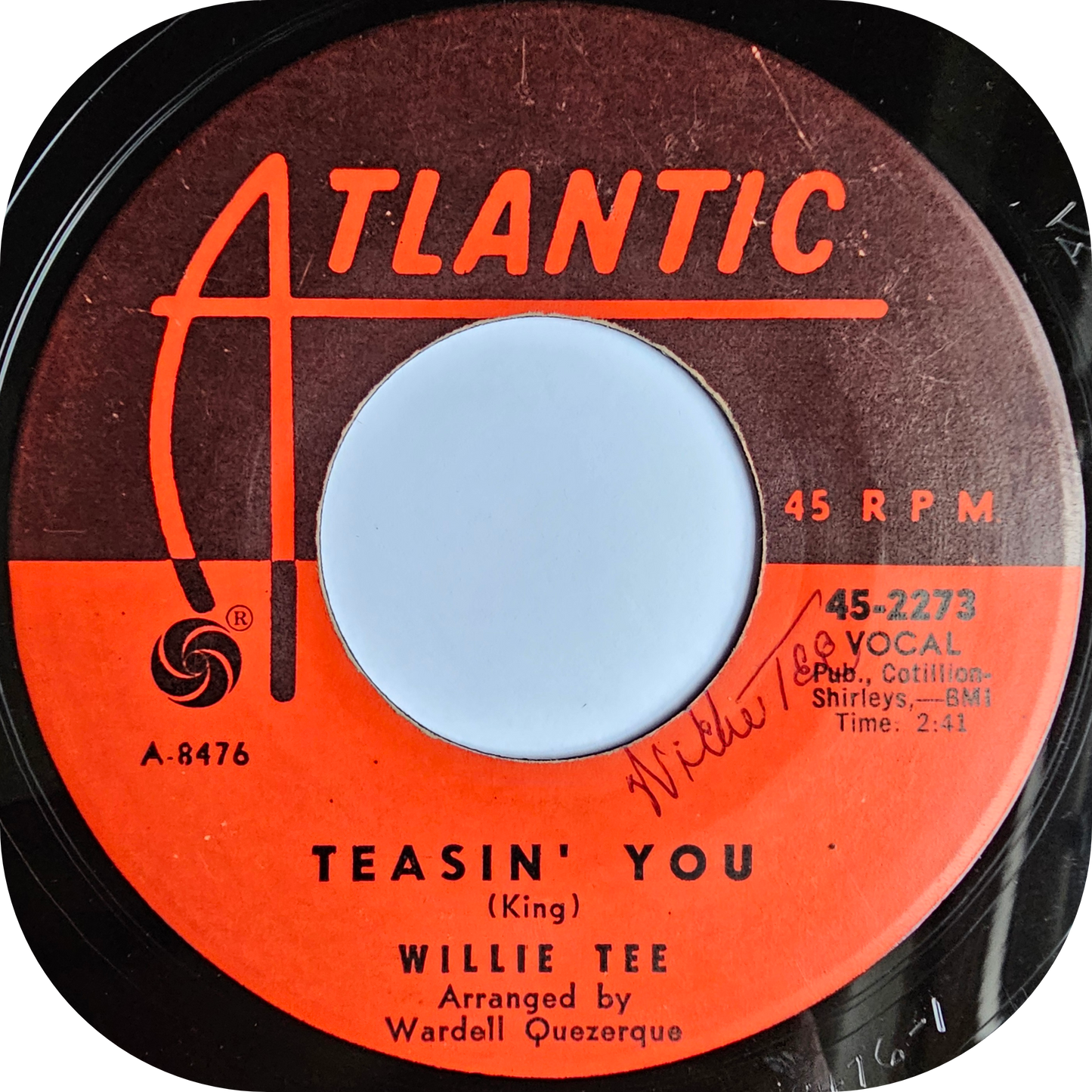 Willie Tee - Walking Up A One Way Street - Atlantic (Signed)