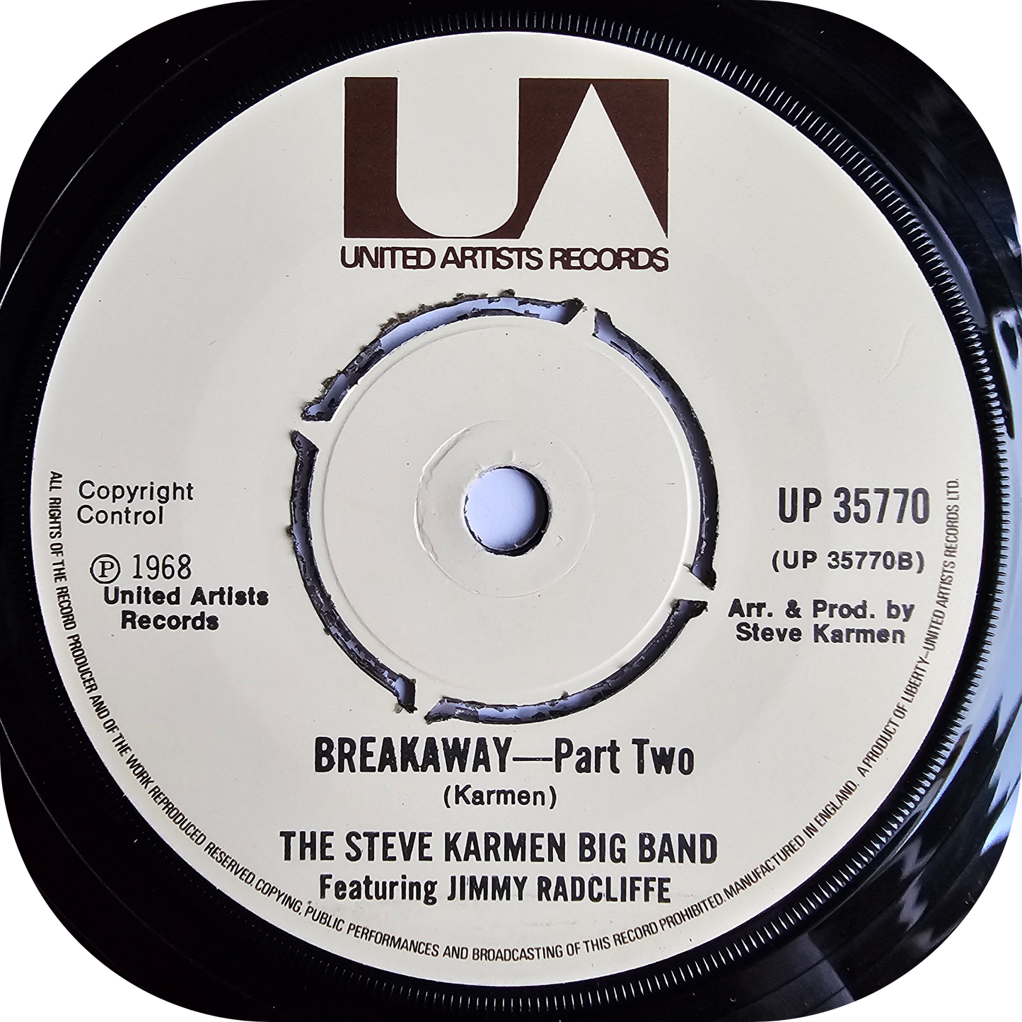 Steve Karmen Big Band - Breakaway - United Artists