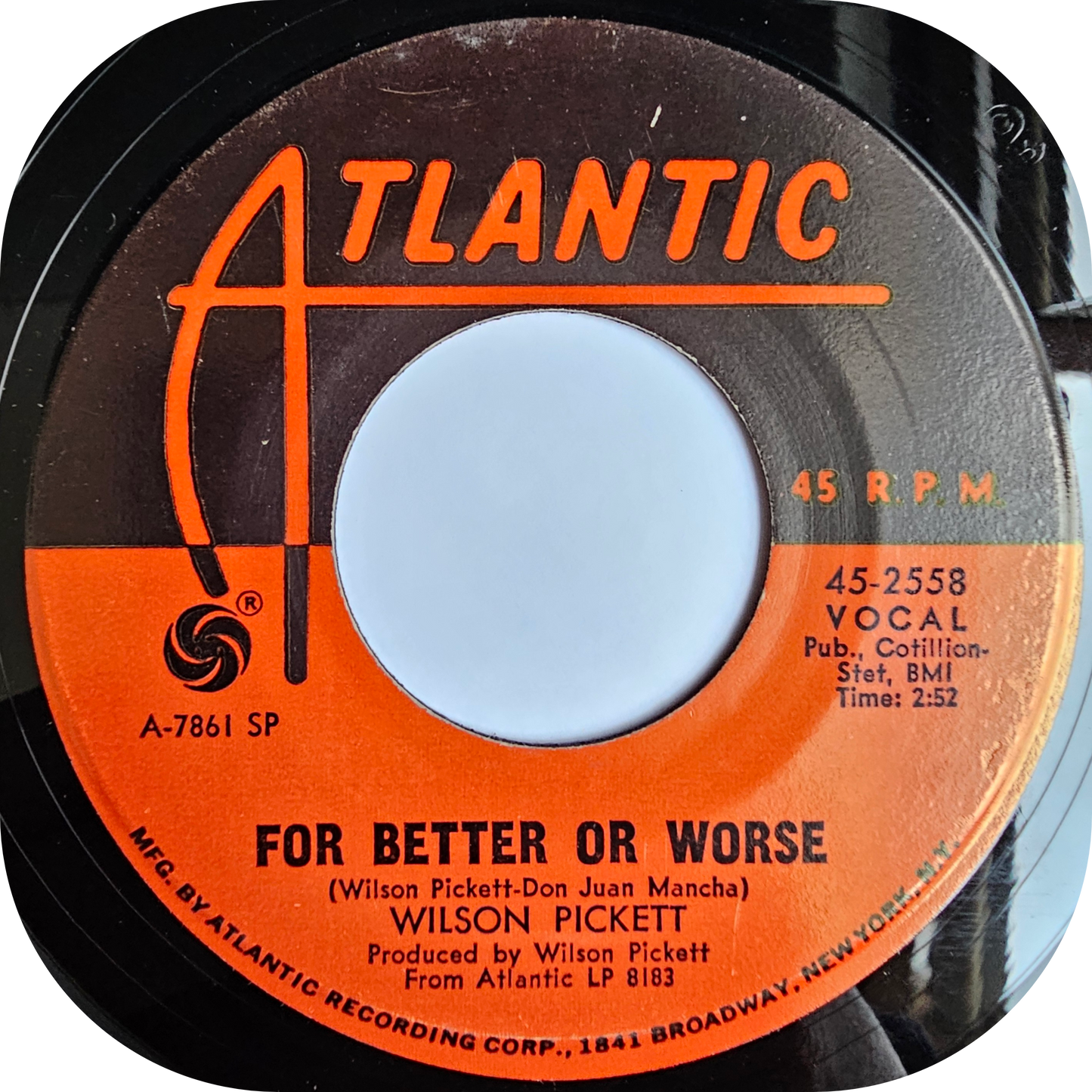 Wilson Pickett - I Found A True Love - Atlantic