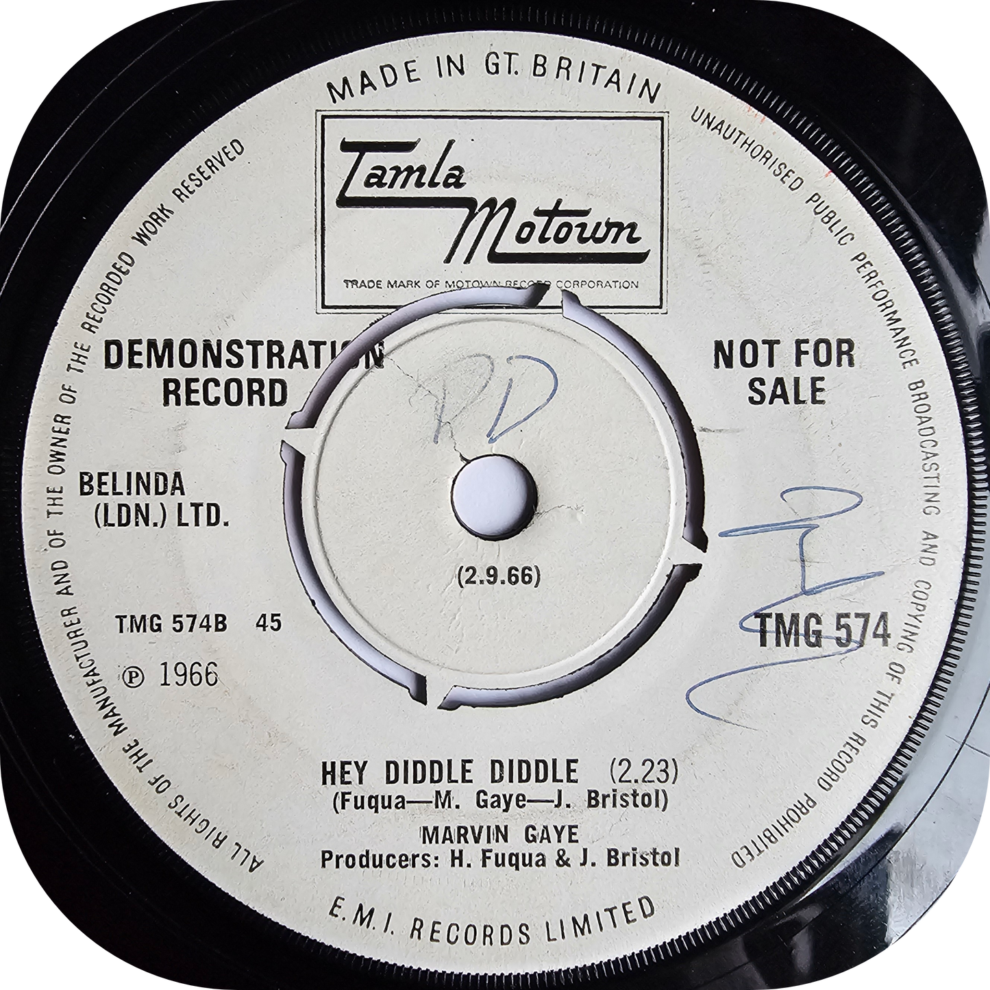 Marvin Gaye - Little Darling - Tamla Motown DEMO