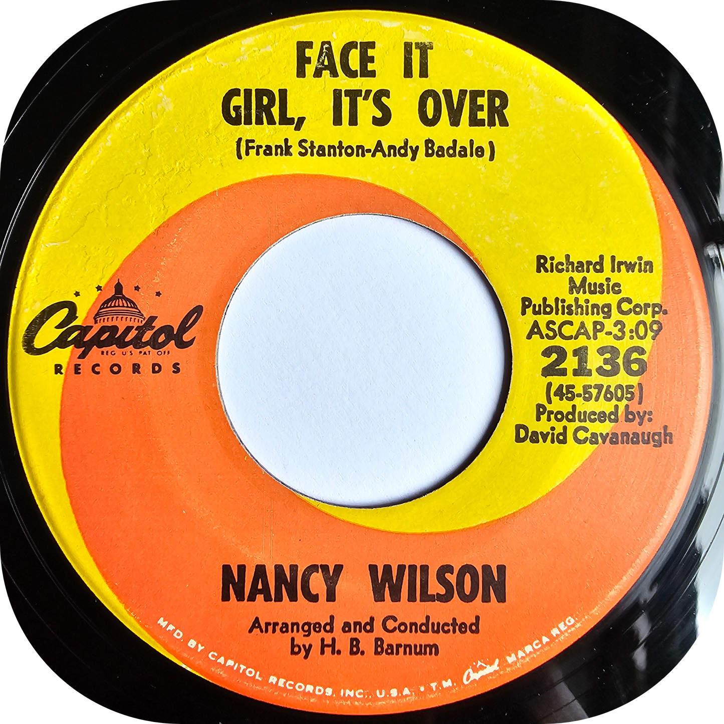 Nancy Wilson - The End Of Our Love - Capitol