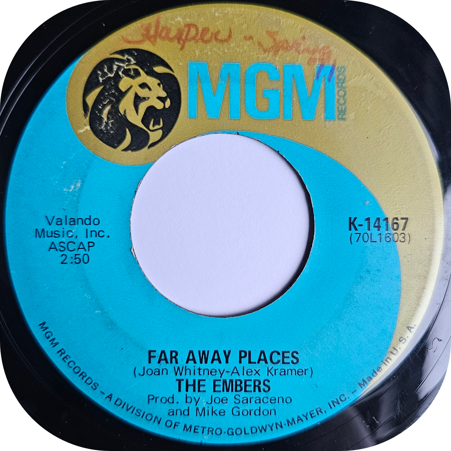 Embers, The - Watch Out Girl - MGM