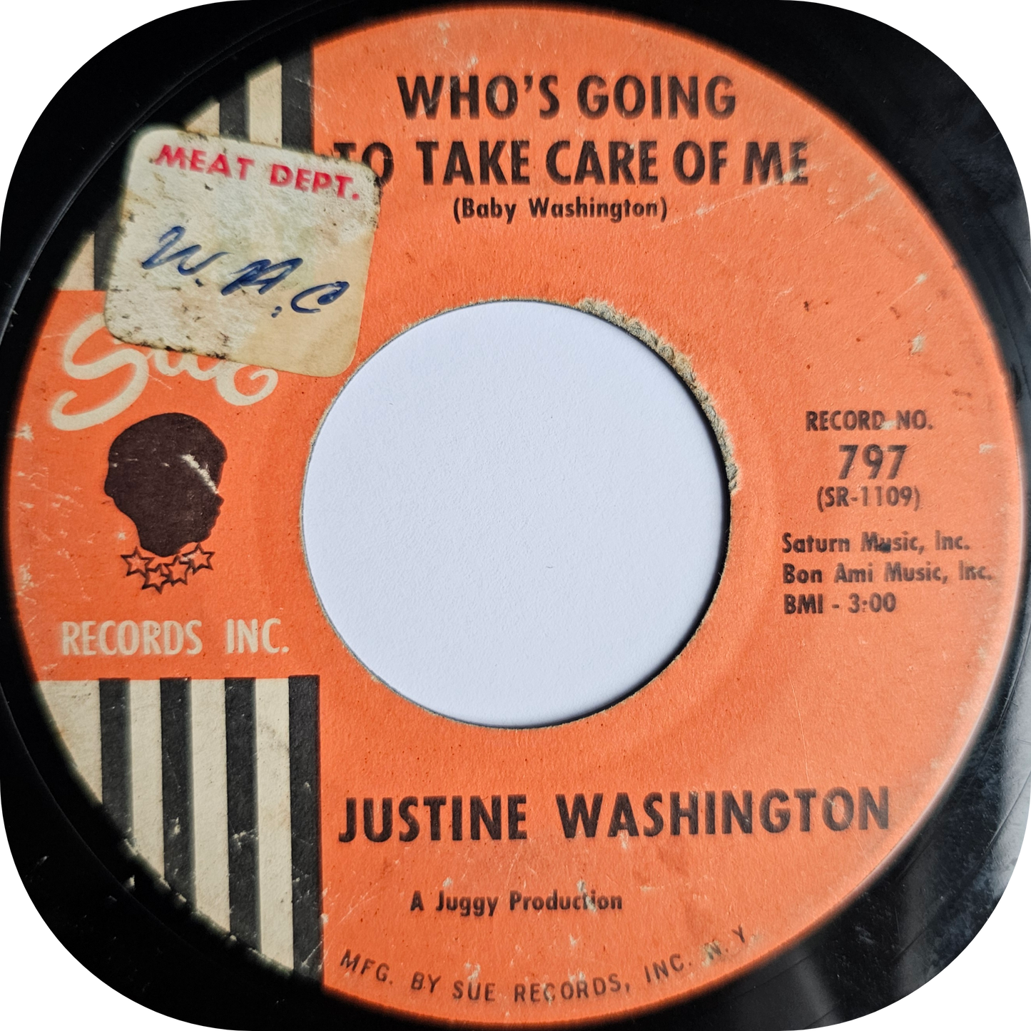 Justine Washington - I Can't Wait Until I See My Baby - Sue