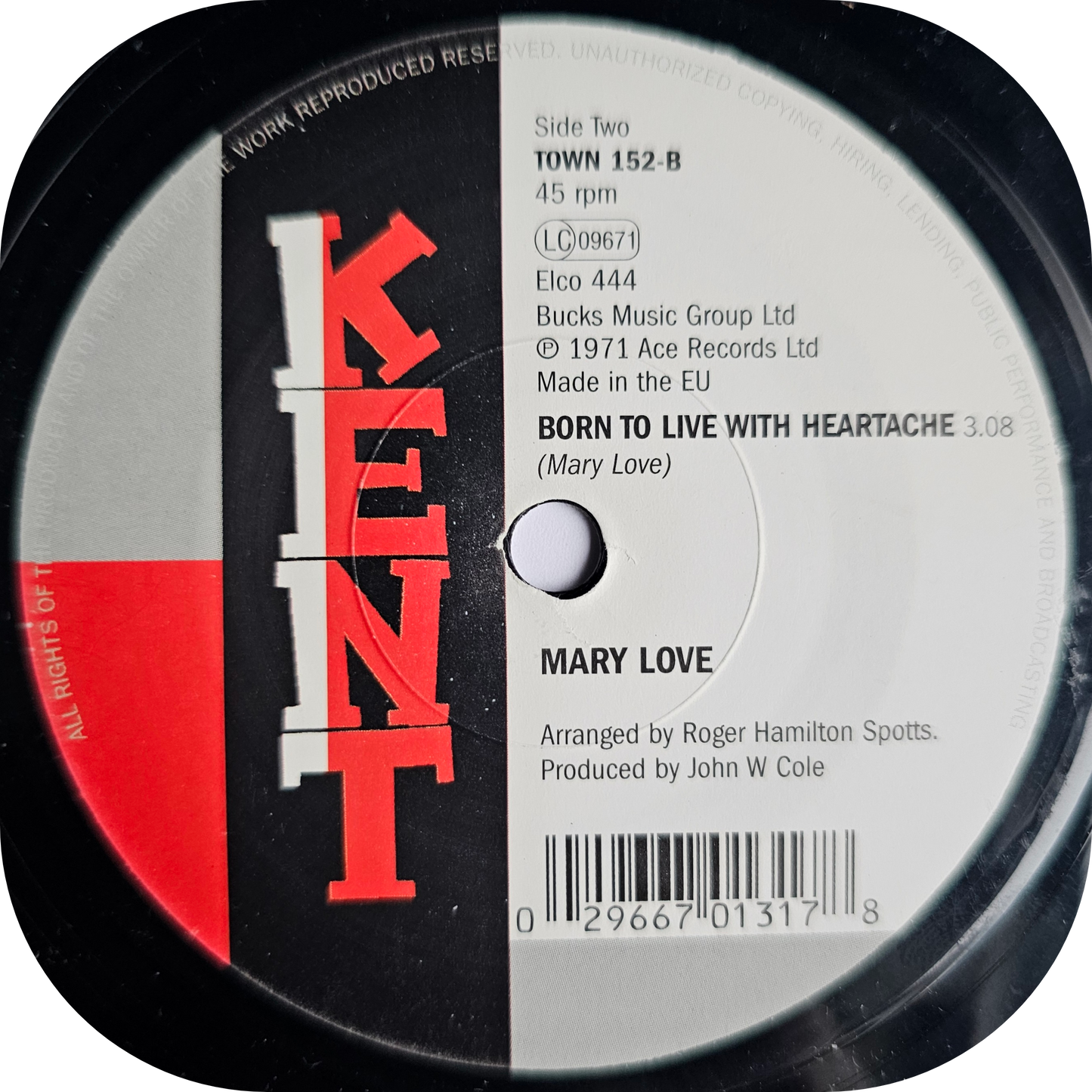 Mary Love - Lay This Burden Down - Kent