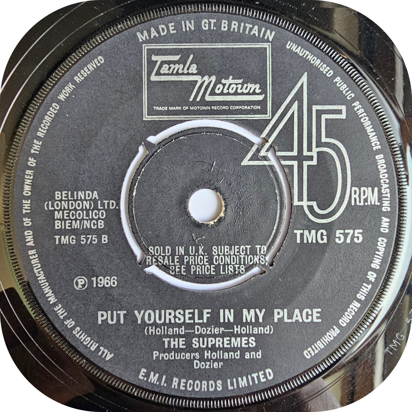 Supremes, The - You Can't Hurry Love - Tamla Motown
