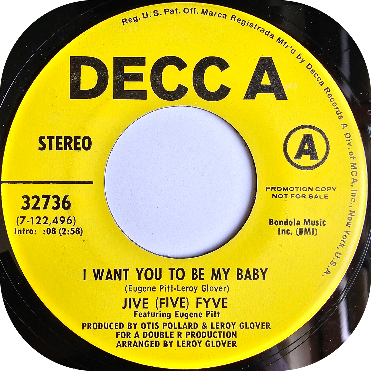 Jive (Five) Fyve - If I Had A Chance To Love You - Decca DEMO