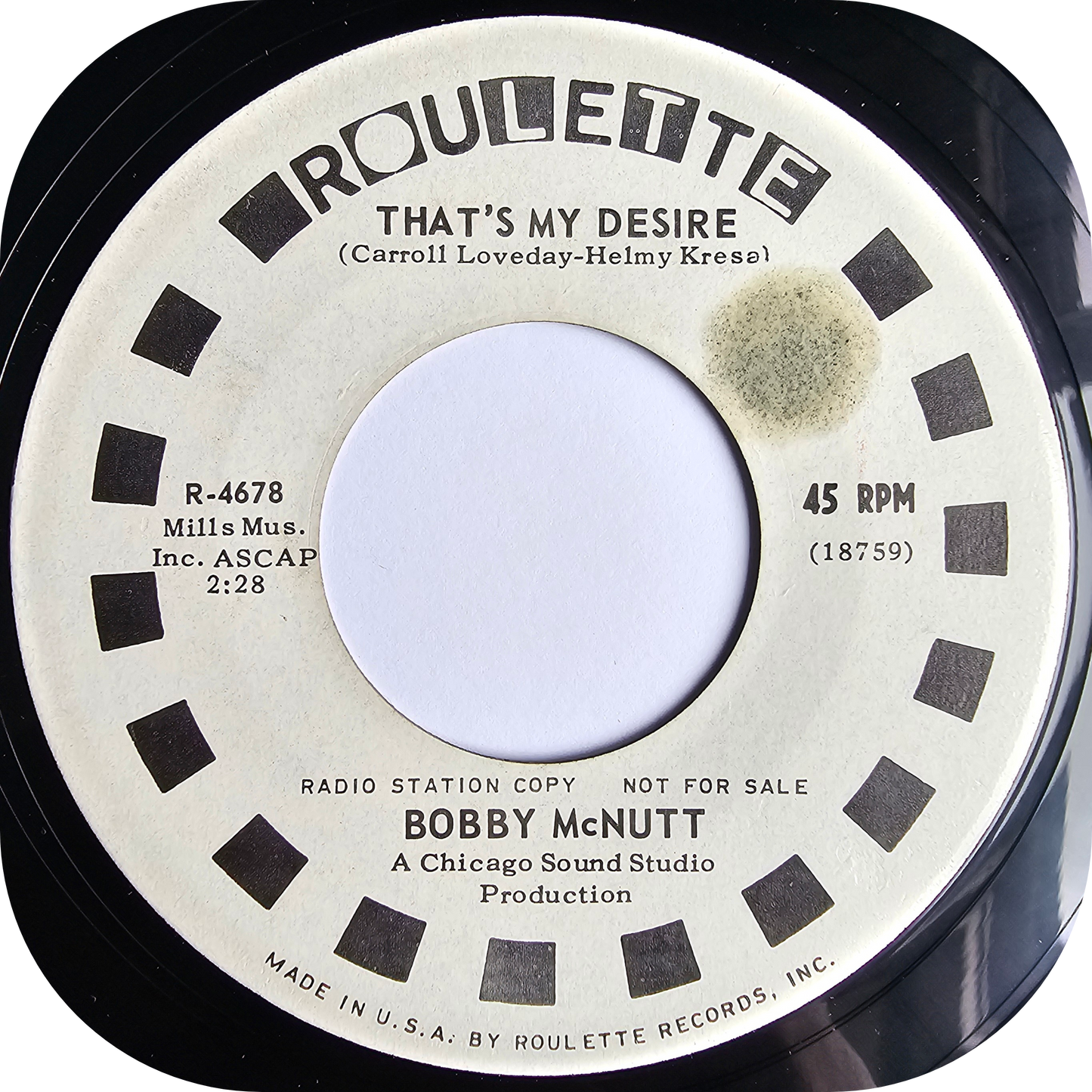 Bobby McNutt - I'm Gettin' Ready - Roulette DEMO