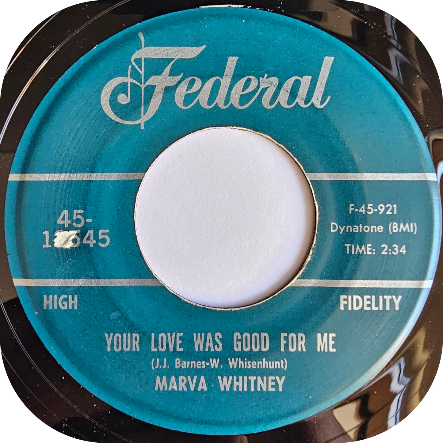 Marva Whitney - Saving My Love For My Baby - Federal