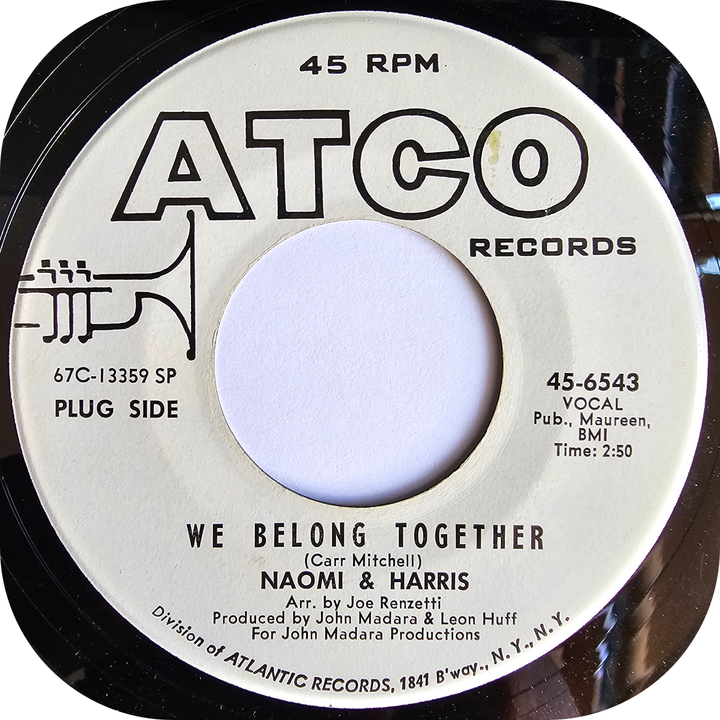 Naomi & Harris - Come On Baby And Hurt Me - Atco DEMO