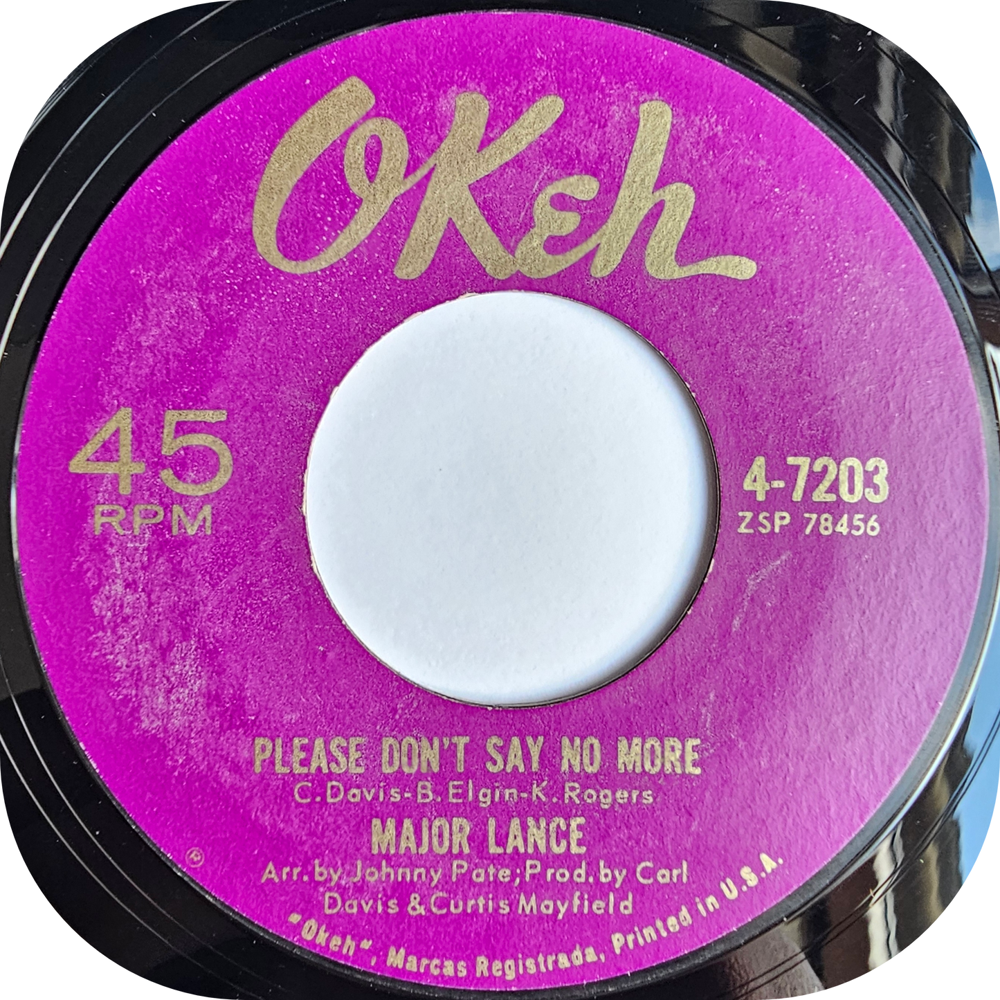Major Lance - Rhythm - Okeh
