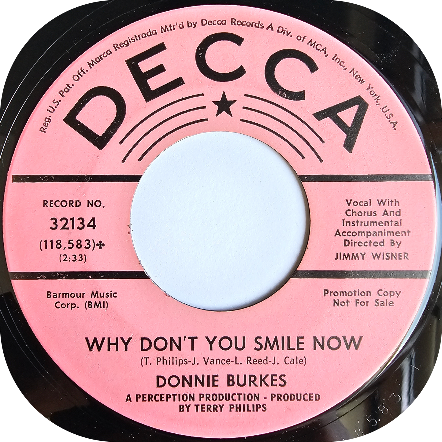 Donnie Burkes - Satisfaction Guaranteed - Decca DEMO