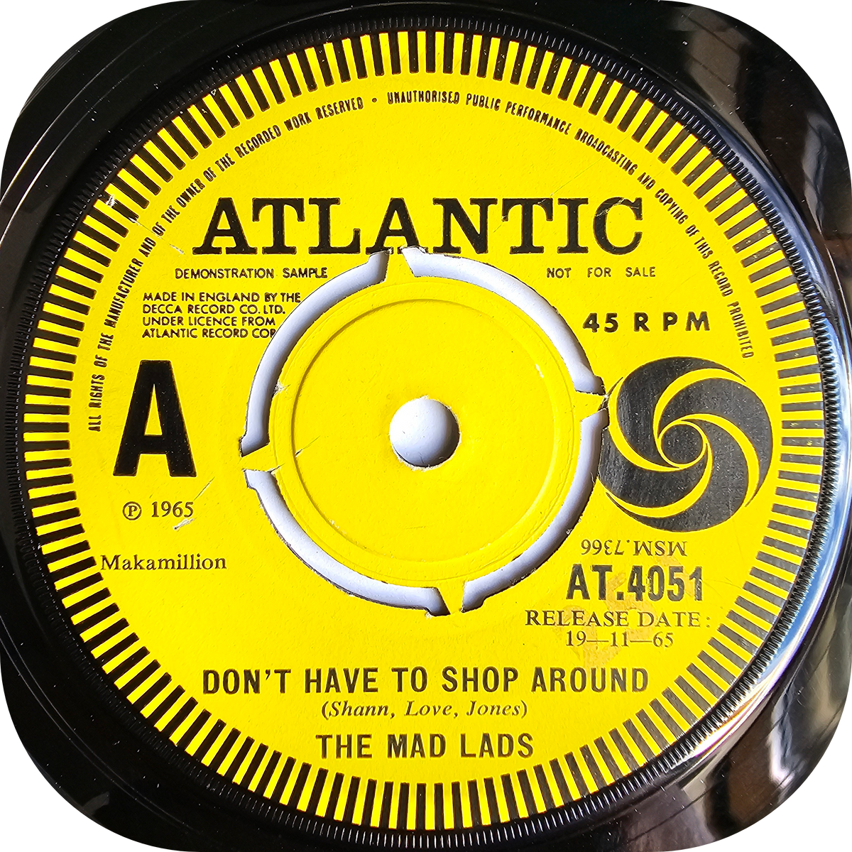 The Mad Lads - Tear-Maker - Atlantic DEMO