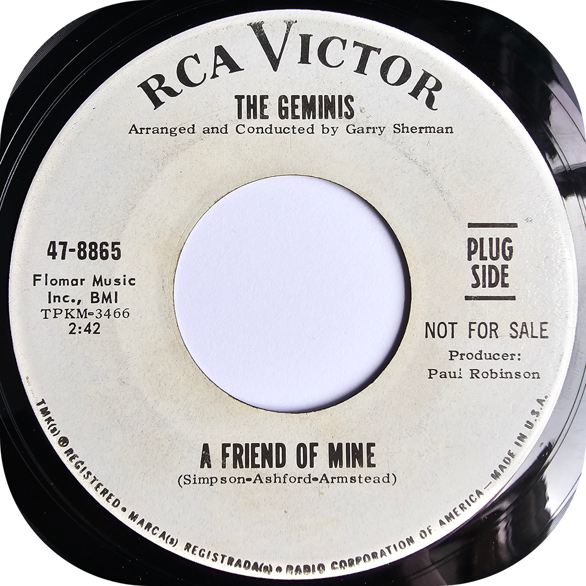 Geminis, The - You Put A Hurtin' On Me - RCA DEMO