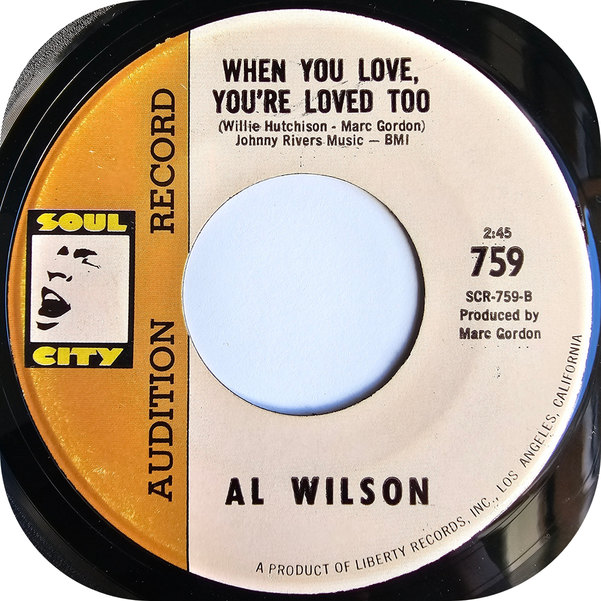 Al Wilson - Who Could Be Lovin' You - Soul City
