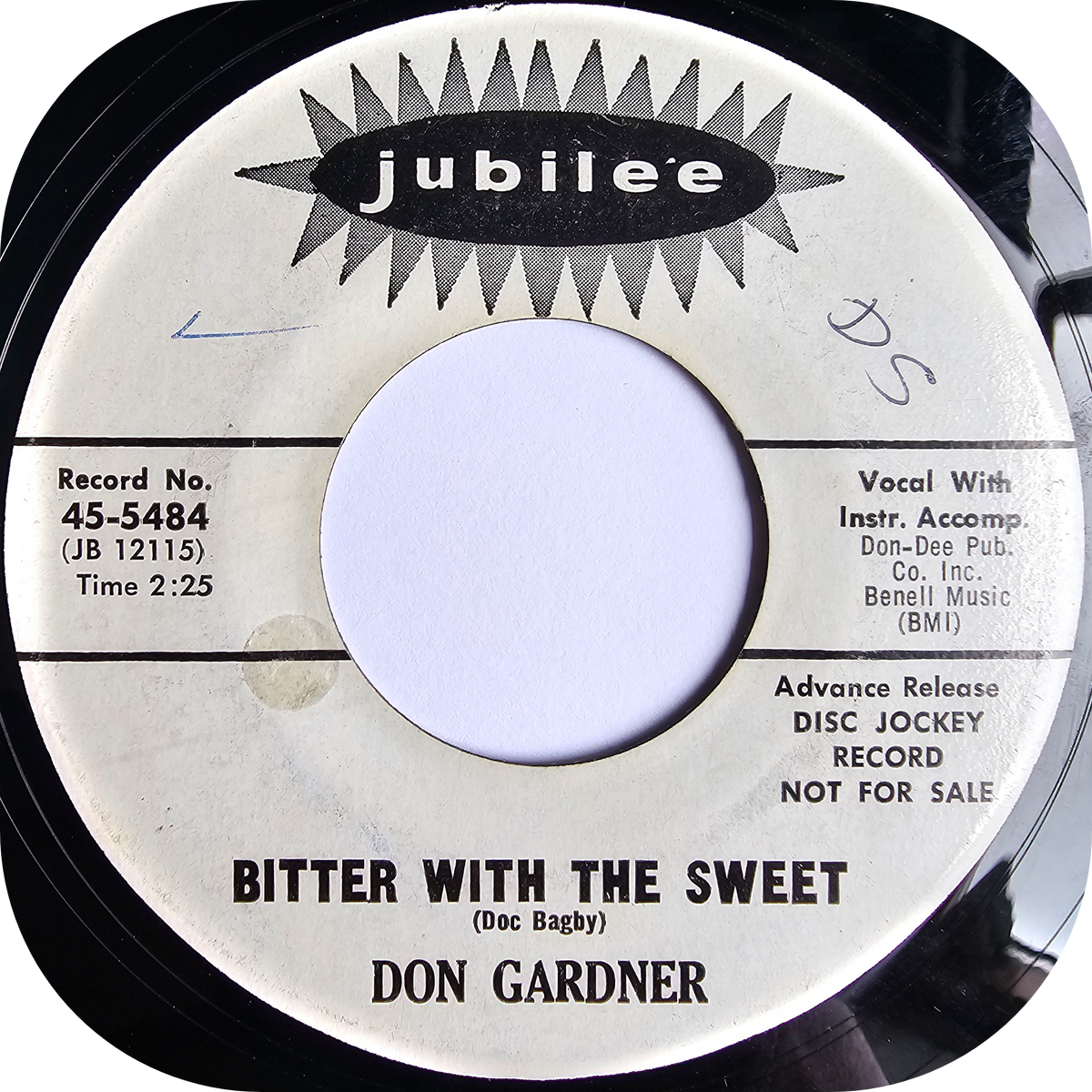 Don Gardner - I Don't Know What I'm Gonna Do - Jubilee DEMO