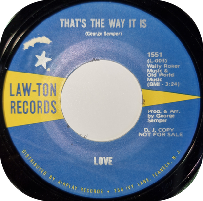 Love - That's The Way It Is - Law-Ton DEMO