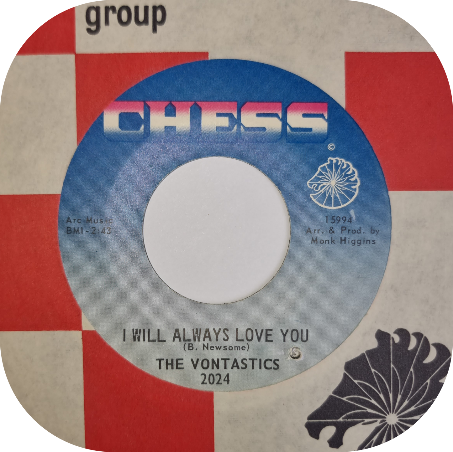 The Vontastics - I Will Always Love You - Chess