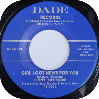 Benny Lattimore - Ain't Gonna Cry No More - Dade