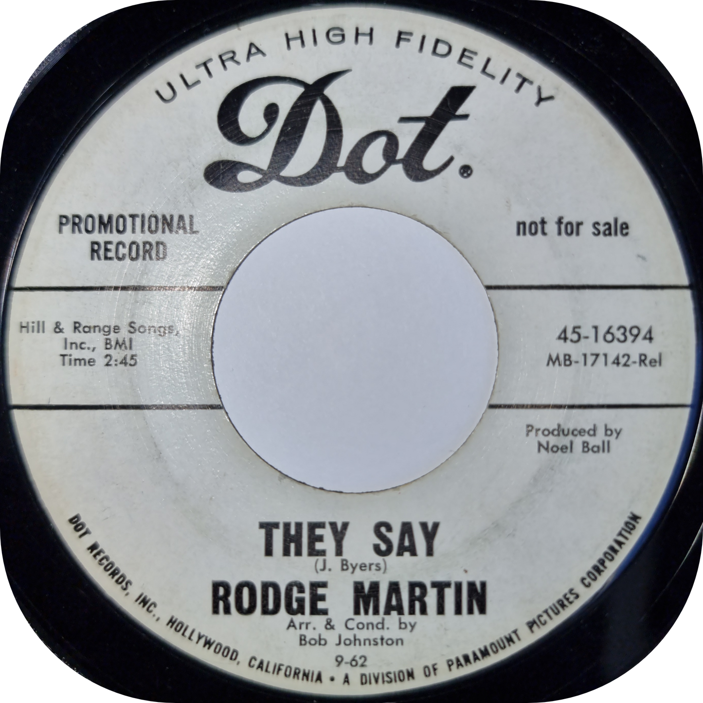Rodge Martin - They Say - Dot DEMO