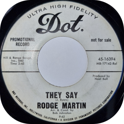 Rodge Martin - They Say - Dot DEMO