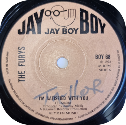 Furys, The - I'm Satisfied With You - Jay Boy
