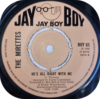 Mirettes, The - He's All Right With Me - Jay Boy