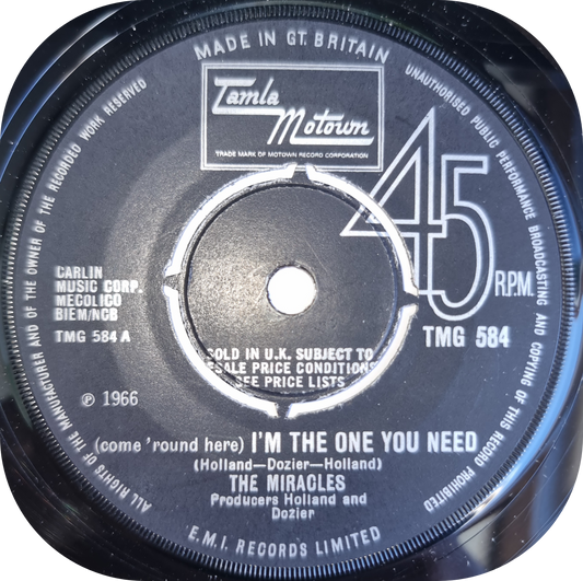Miracles, The - I'm The One You Need - Tamla Motown