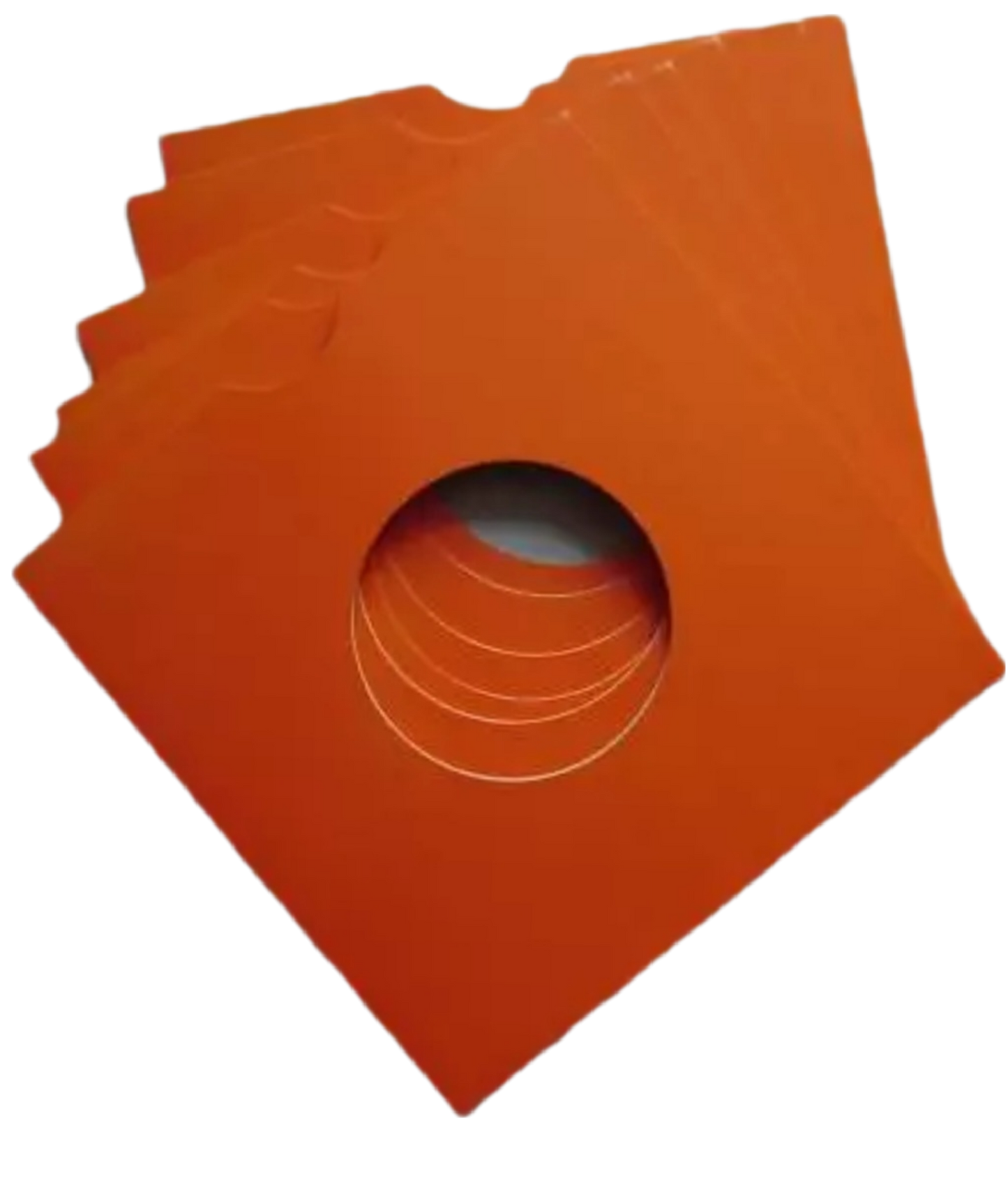 7 Inch Card Record Sleeve - Orange