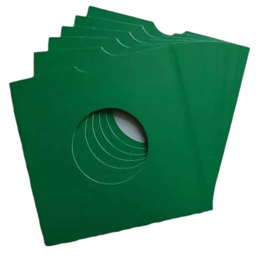 7 Inch Card Record Sleeve - Green