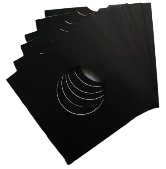 7 Inch Card Record Sleeve - Black