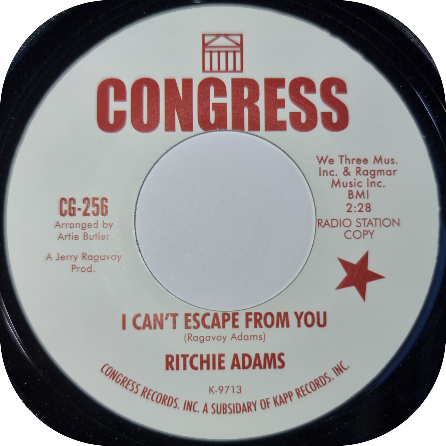Ritchie Adams -  I Can't Escape From You - Congress