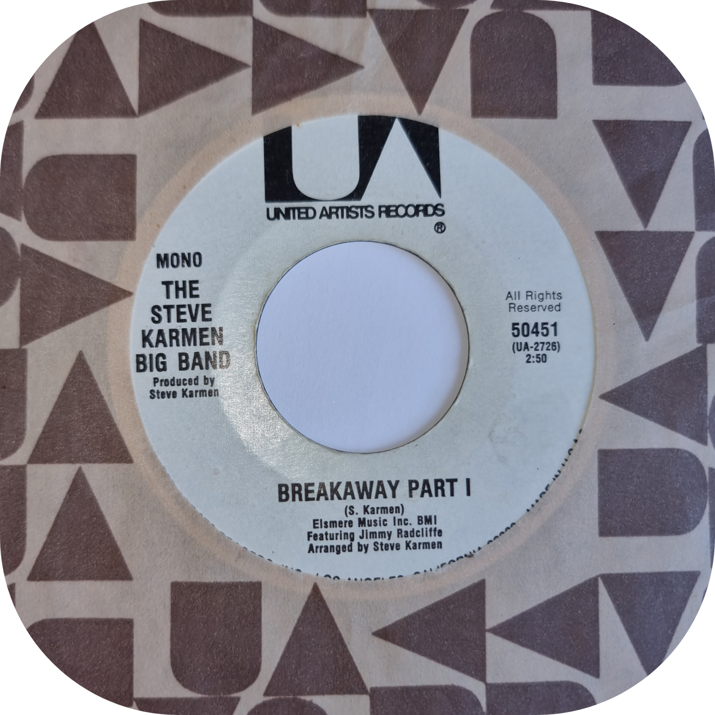 Steve Karmen Big Band - Breakaway - United Artists