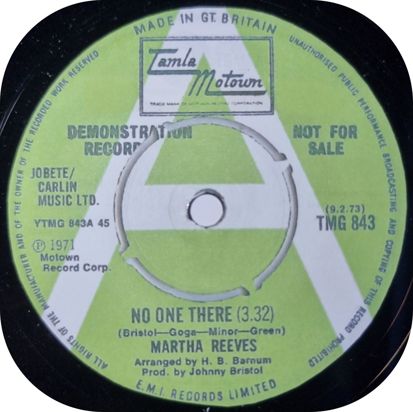 Martha Reeves - No One There - Tamla Motown