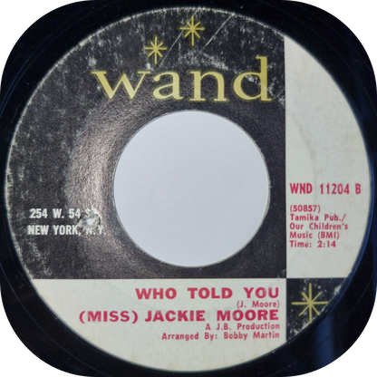 Jackie Moore - Who Told You - Wand