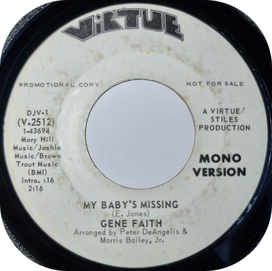 Gene Faith - My Baby's Missing - Virtue DEMO
