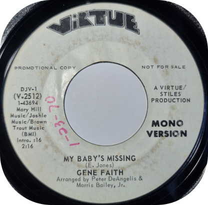Gene Faith - My Baby's Missing - Virtue DEMO