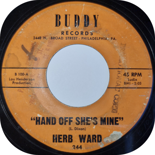 Herb Ward - Hand's Off She's Mine - Buddy