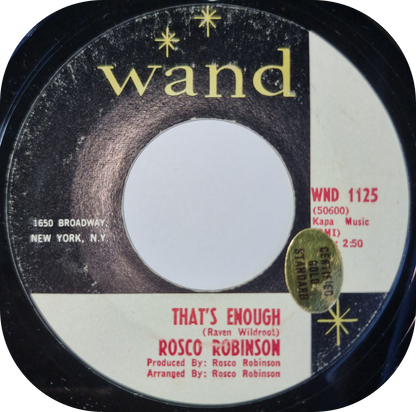 Rosco Robinson - That's Enough - Wand