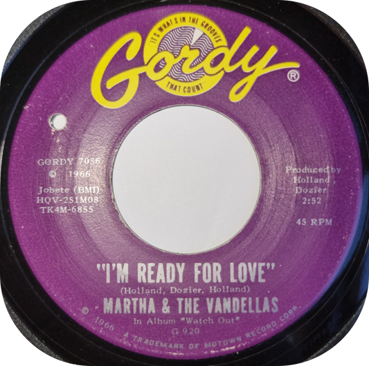 Martha & The Vandellas - I'm Ready For Love - Gordy