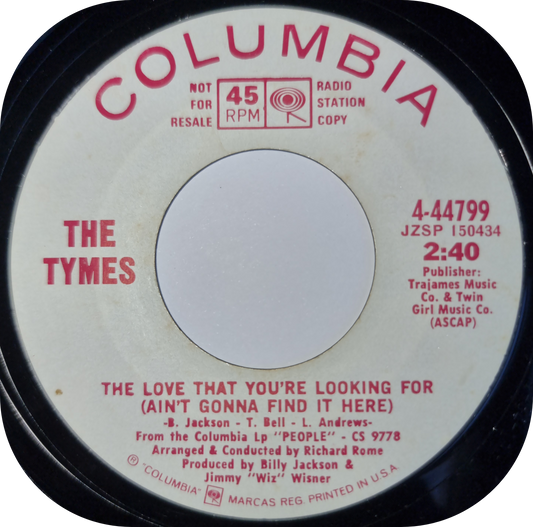 Tymes, The - The Love That You're Looking For - Columbia DEMO