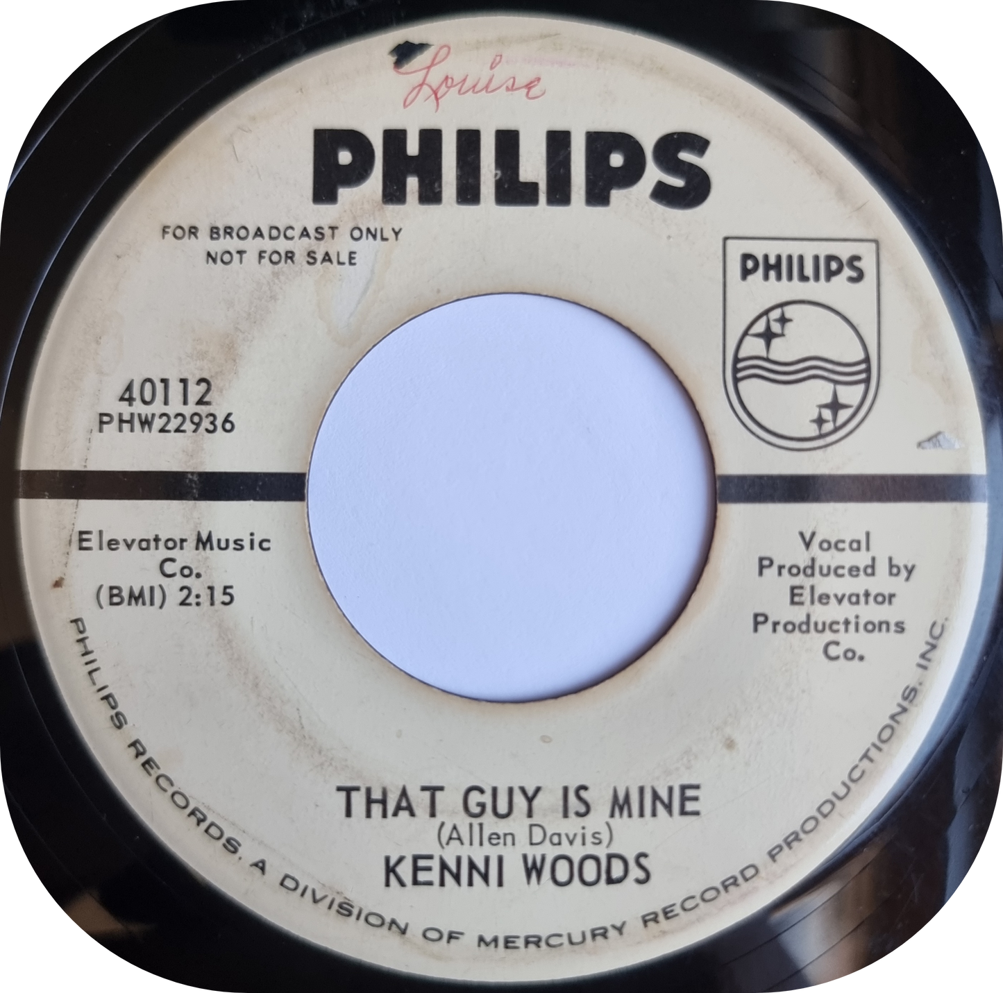 Kenni Woods - Can't He Take A Hint - Philips DEMO