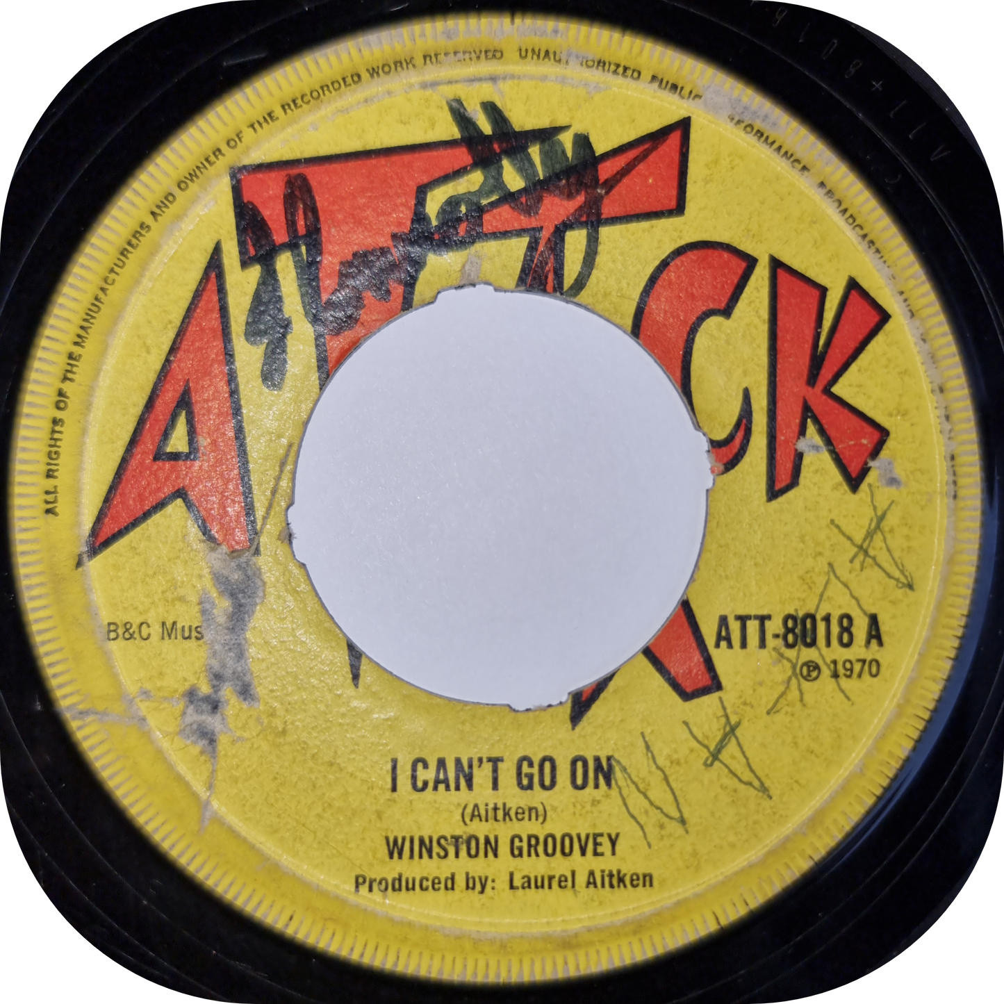 Winston Groovey -  I Can't Go On - Attack