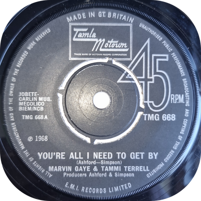 Marvin Gaye & Tammi Terrell - You're All I Need To Get By - Tamla Motown