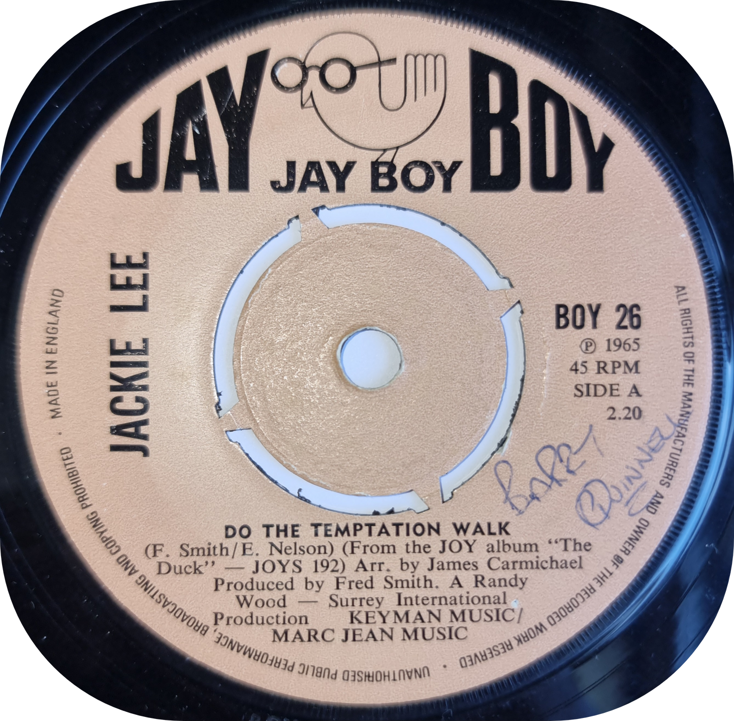 Jackie Lee - Do The Temptation Walk - Jay Boy